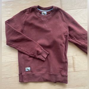 Maroon tracksmith sweatshirt